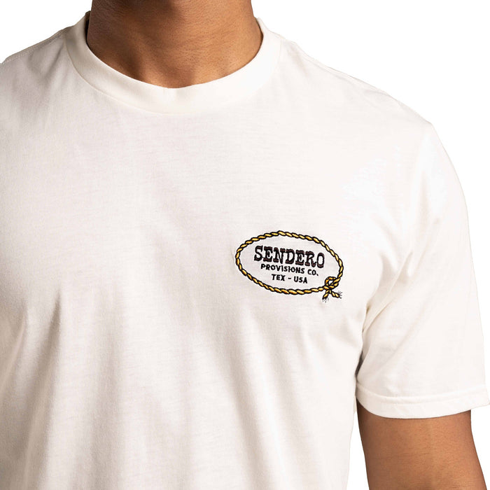 Sendero Provisions Co Men's Arenoso Vintage White Tee