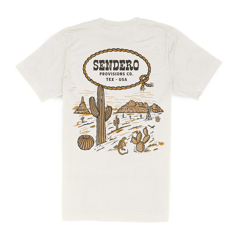 Sendero Provisions Co Men's Arenoso Vintage White Tee