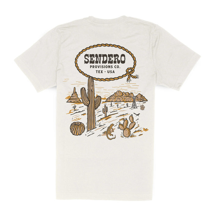 Sendero Provisions Co Men's Arenoso Vintage White Tee