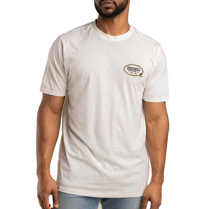 Sendero Provisions Co Men's Arenoso Vintage White Tee