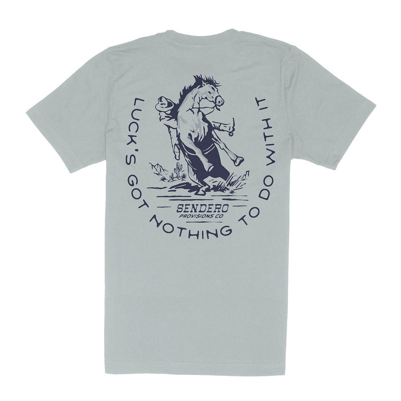 Sendero Provisions Co Men's Big Sky Blue No Luck Tee Shirt