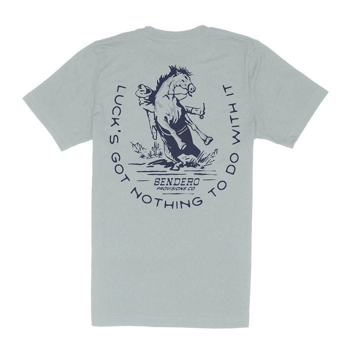 Sendero Provisions Co Men's Big Sky Blue No Luck Tee Shirt