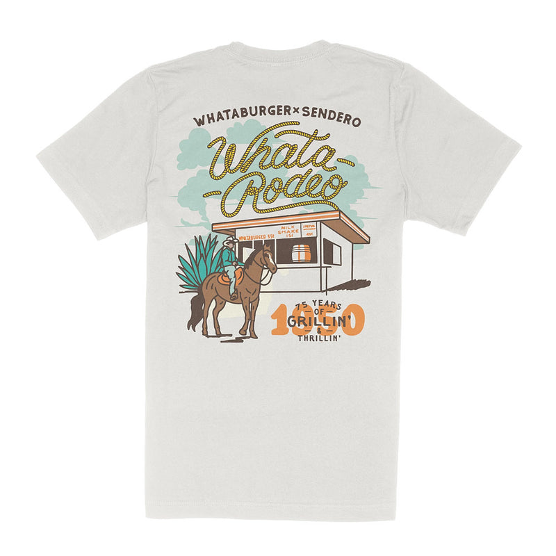 Sendero Provisions Co Men's Vintage White Whata Rodeo Tee Shirt