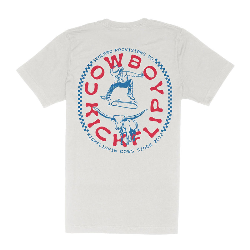Sendero Provisions Co Men's wboy Kick Vintage White Tee Shirt