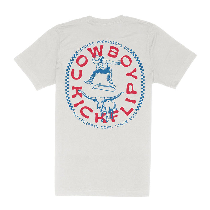 Sendero Provisions Co Men's wboy Kick Vintage White Tee Shirt