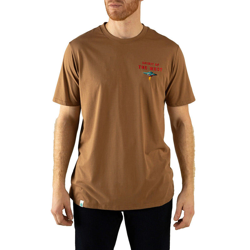 Sendero Provisions Co Men's Light Brown Danger Cowboy Tee Shirt