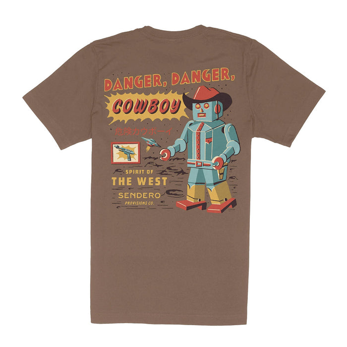 Sendero Provisions Co Men's Light Brown Danger Cowboy Tee Shirt