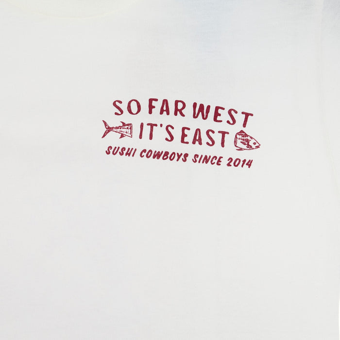 Sendero Provisions Co Men's Vintage White So Far West Tee Shirt