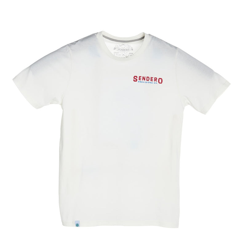 Sendero Provisions Co Men's Vintage White Tip Your Hat Tee Shirt