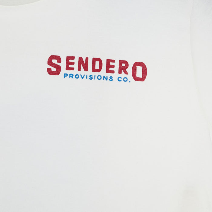 Sendero Provisions Co Men's Vintage White Tip Your Hat Tee Shirt