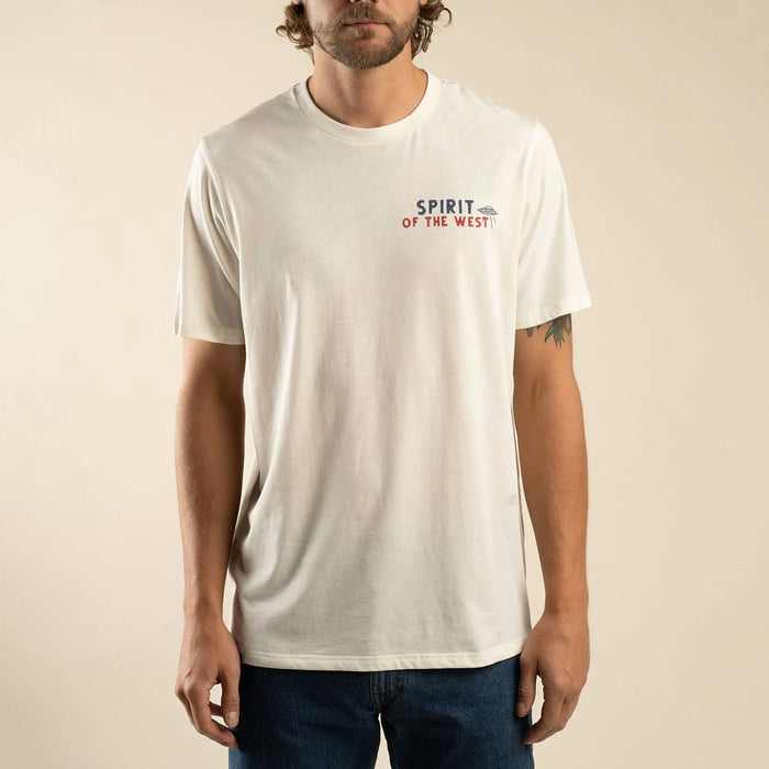 Sendero Provisions Co Men's Vintage White High Plains Tee Shirt