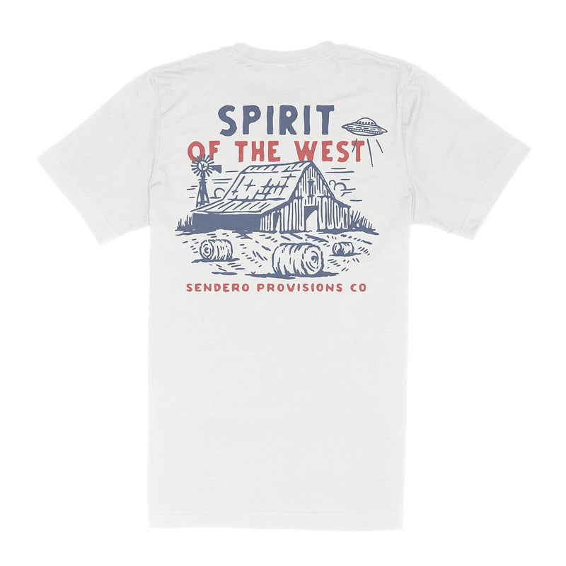 Sendero Provisions Co Men's Vintage White High Plains Tee Shirt