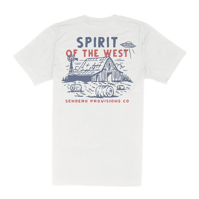 Sendero Provisions Co Men's Vintage White High Plains Tee Shirt