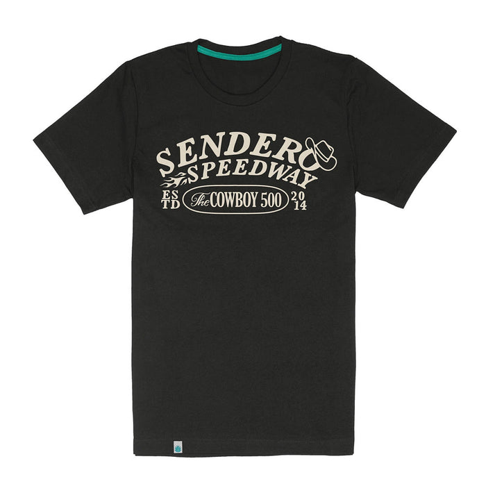 Sendero Provisions Co Men's Black Speedway Short Sleeve Tee Shirt