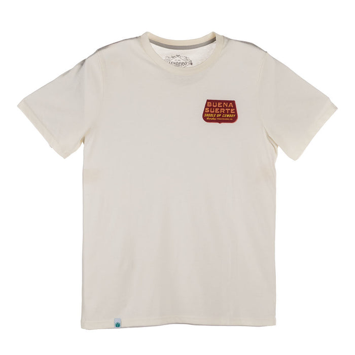 Sendero Provisions Co Men's Buena Suerte Vintage White Tee