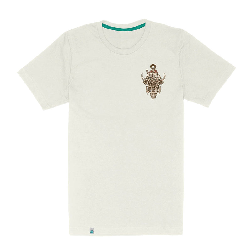 Sendero Provisions Co Men's Vintage White Buffalo Tee Shirt