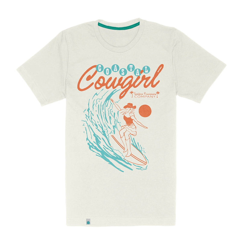 Sendero Provisions Co Men's astal wgirl Vintage White Tee Shirt