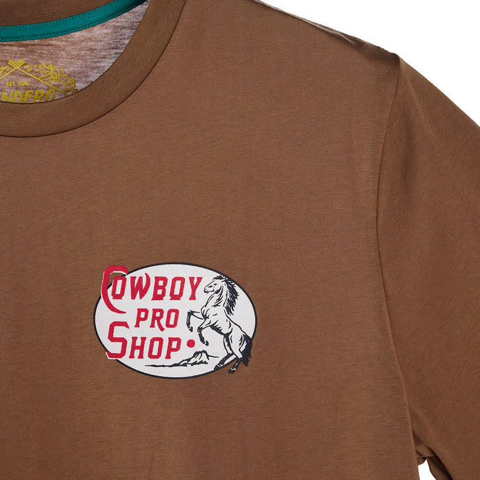 Sendero Provisions Co Men wboy Pro Shop Brown Tee