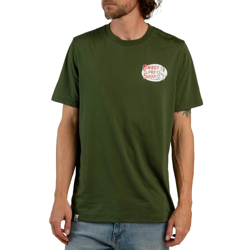 Sendero Provisions Co Men's Green wboy Pro Shop Tee Shirt