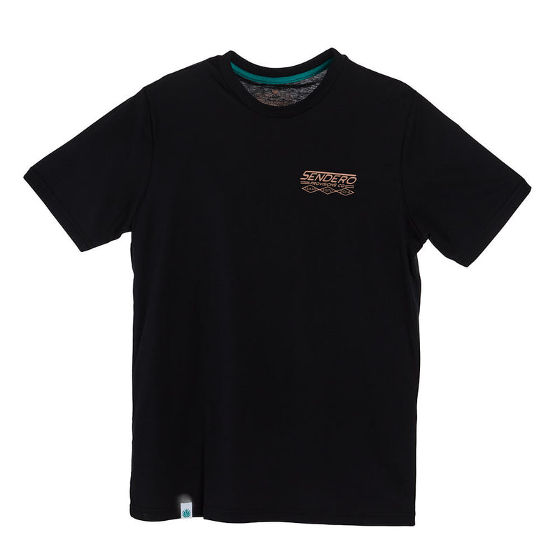 Sendero Provisions Co Mens Black Dillo Rider Short Sleeve Tee Shirt
