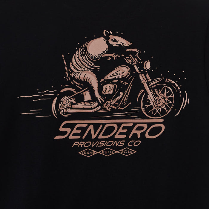 Sendero Provisions Co Mens Black Dillo Rider Short Sleeve Tee Shirt