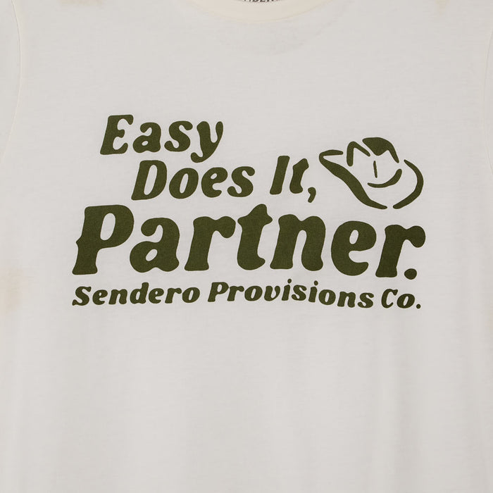 Sendero Provisions Co Men's Easy Does It Vintage White Tee