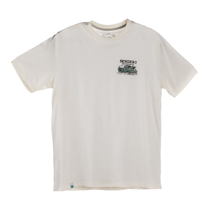 Sendero Provisions Co Men's Vintage White Few Parts Short Sleeve Tee Shirt