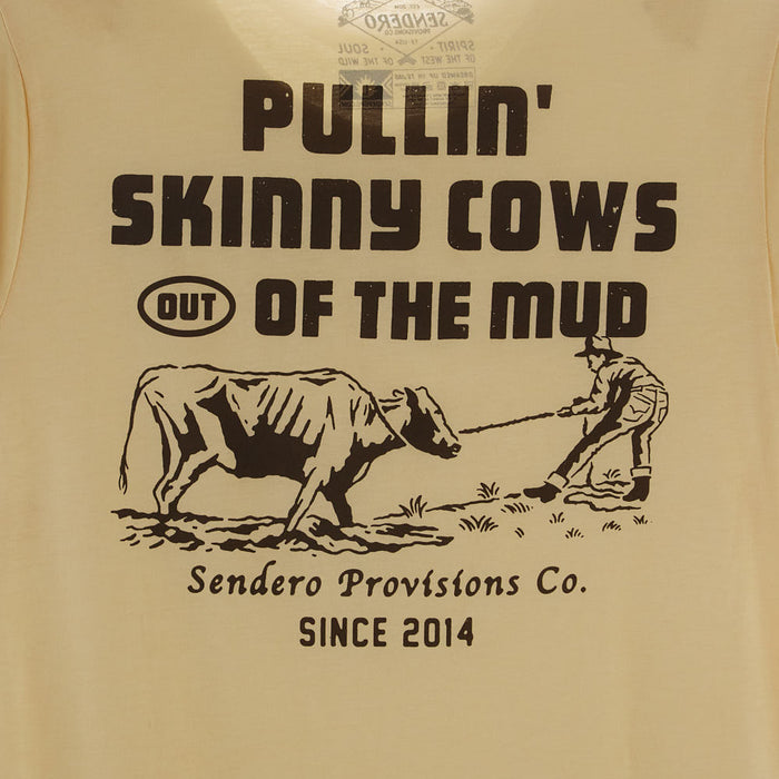 Sendero Provisions Co Men's Skinny Cows Cream Tee