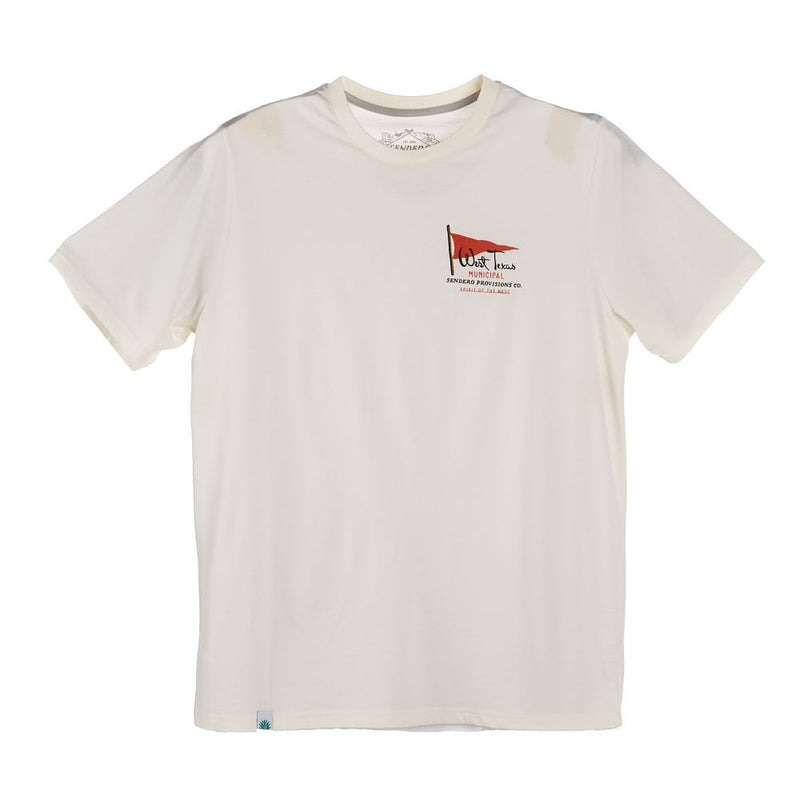 Sendero Provisions Co Men's West TX Municipal Vintage White Tee