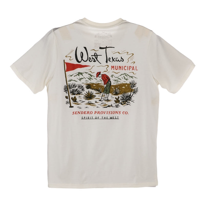 Sendero Provisions Co Men's West TX Municipal Vintage White Tee