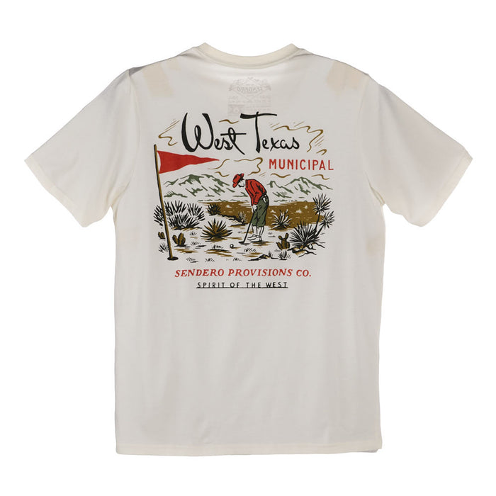 Sendero Provisions Co Men's West TX Municipal Vintage White Tee