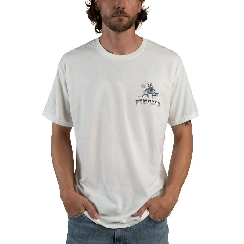 Sendero Provisions Co Men's White Armadillo Rodeo Tee Shirt
