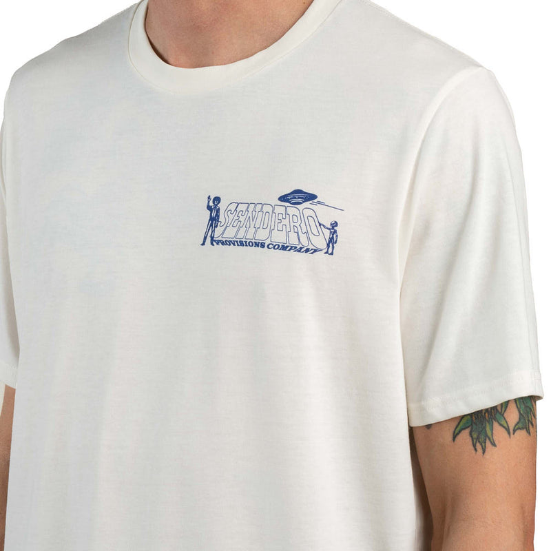 Sendero Provisions Co Men's wboy Lift Off White Tee Shirt