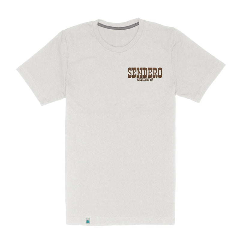 Sendero Provisions Co Men's Vintage White All Cow Tee Shirt