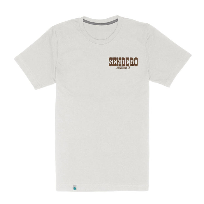 Sendero Provisions Co Men's Vintage White All Cow Tee Shirt
