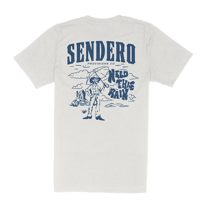 Sendero Provisions Co Men's Vintage White Need This Rain Tee Shirt