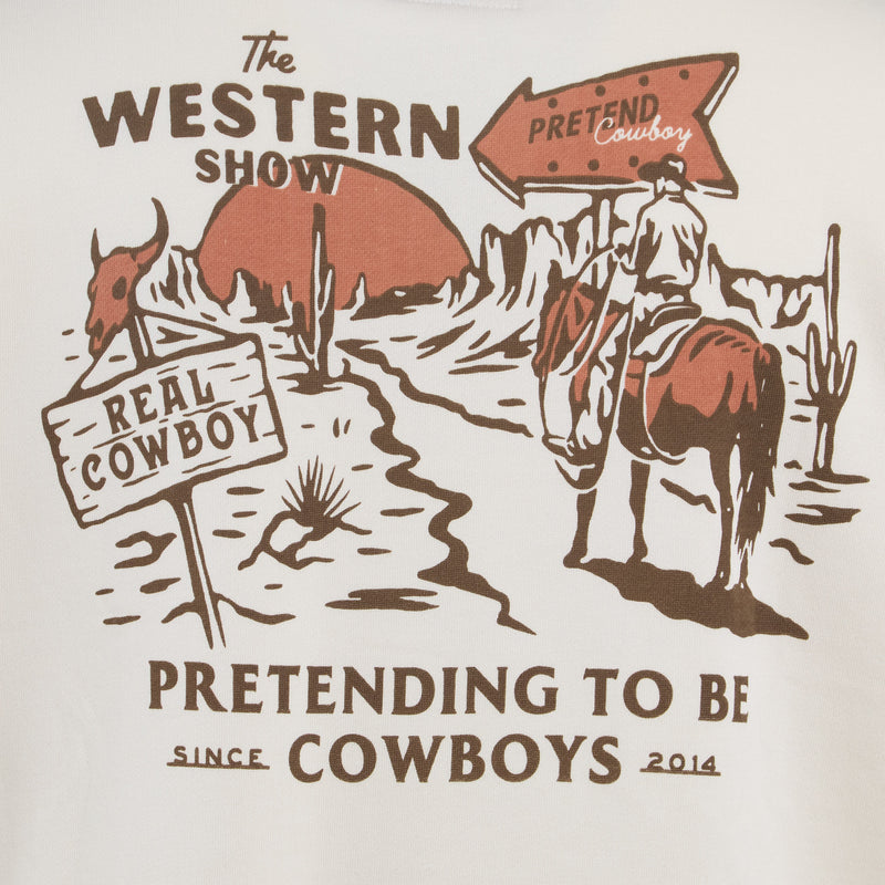 Sendero Provisions Co Mens Western Show White Sweatshirt