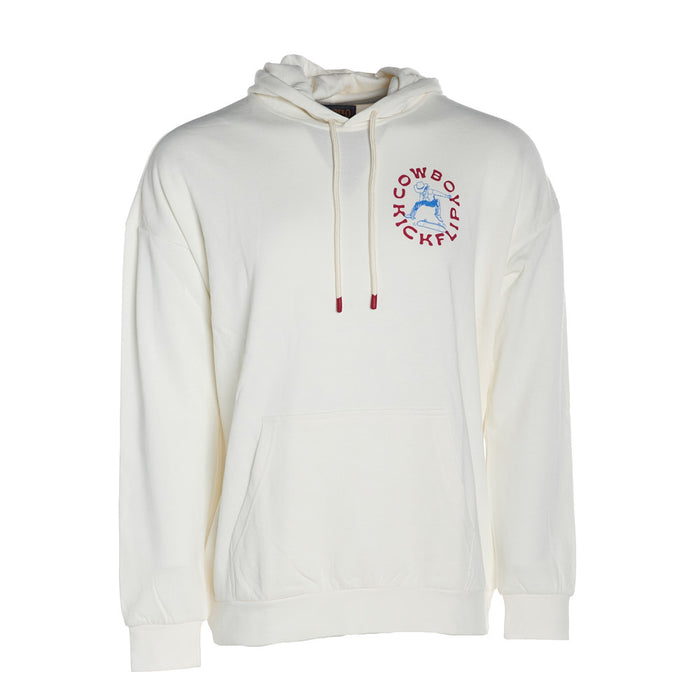Sendero Provisions Co Men's Vintage White Cowboy Kick Flip Hoodie