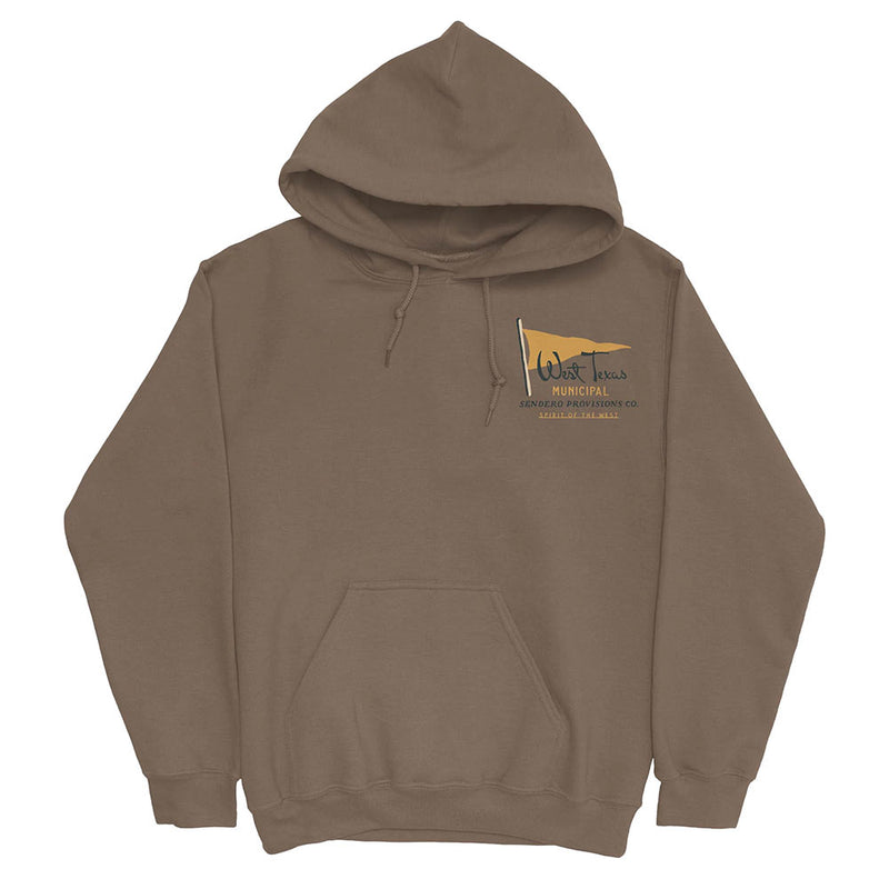 Sendero Provisions Co Men's Light Brown West Texas Municipal Hoodie
