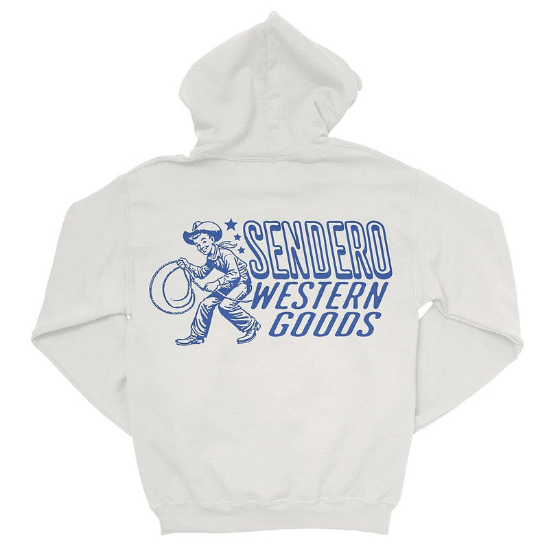Sendero Provisions Co Men's White Western Goods Hoodie