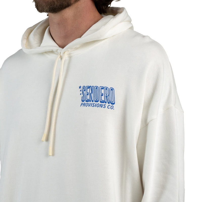 Sendero Provisions Co Men's White Western Goods Hoodie