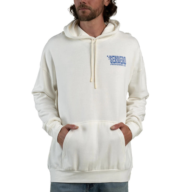 Sendero Provisions Co Men's White Western Goods Hoodie