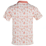 Sendero Provisions Co Men's Muertos Print Rust Polo