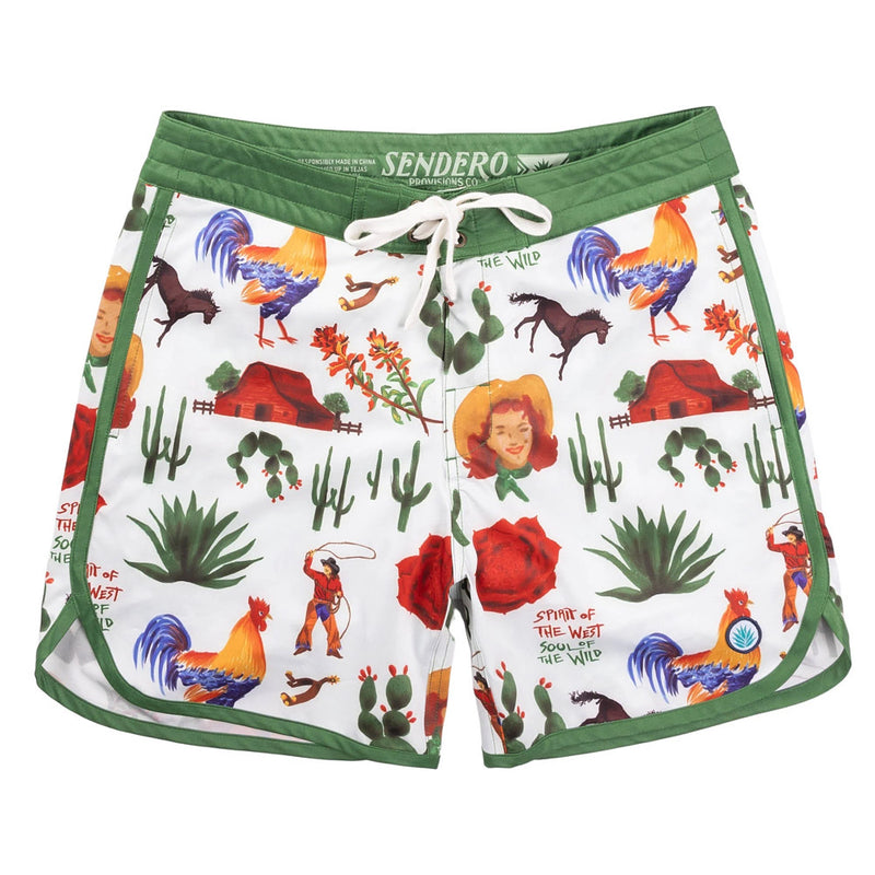 Sendero Provisions Co Men's wboy Surreal Point Bar Board Shorts