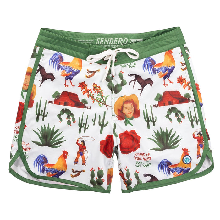 Sendero Provisions Co Men's wboy Surreal Point Bar Board Shorts