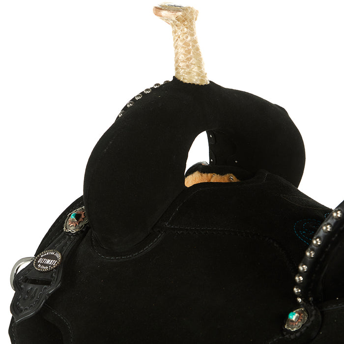 Circle Y Saddlery Josey Mitchell Lightweight Lightspeed 14in Black Barrel Saddle