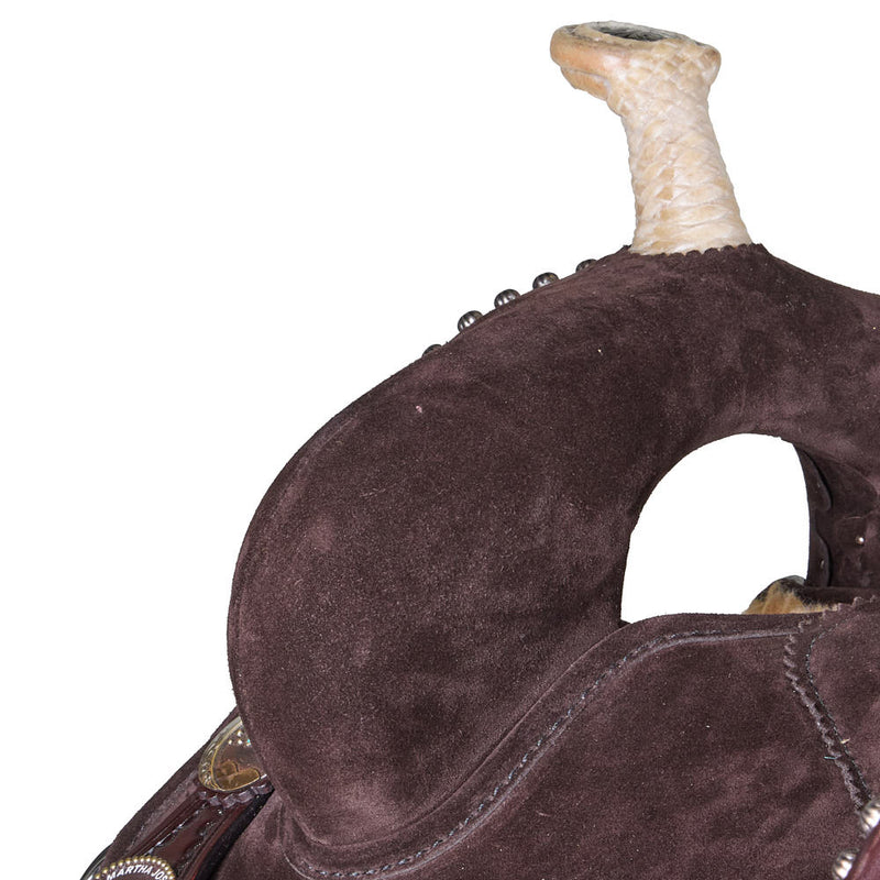Circle Y Saddlery Lightweight Lightspeed Chocolate Turquoise 13in Barrel Saddle