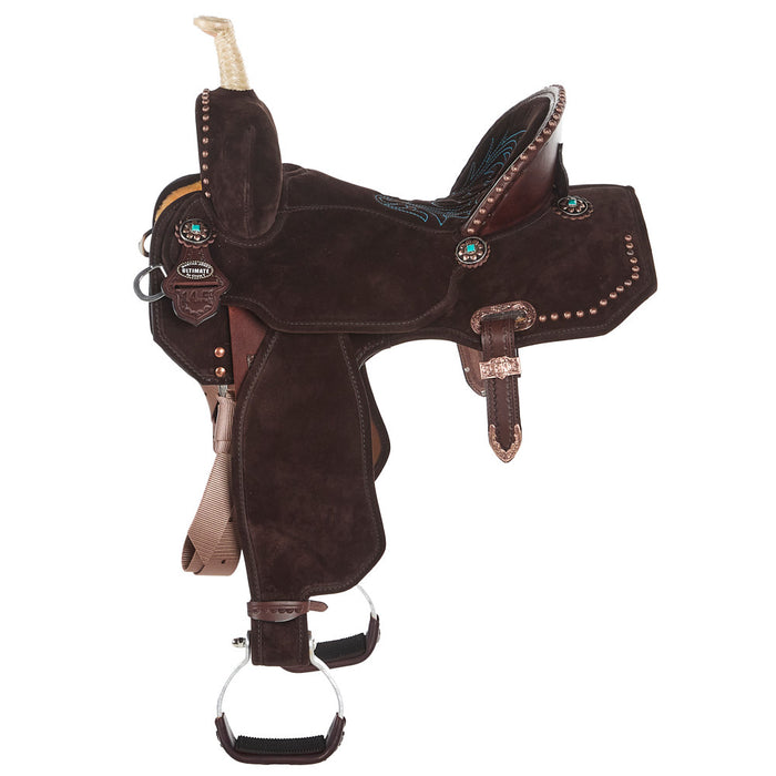Circle Y Saddlery Josey Mitchell Lightweight Lightspeed 14.5in Wide Tree Barrel Racing Saddle