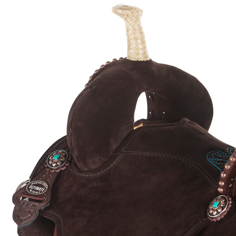 Circle Y Saddlery Josey Mitchell Lightweight Lightspeed 14.5in Wide Tree Barrel Racing Saddle