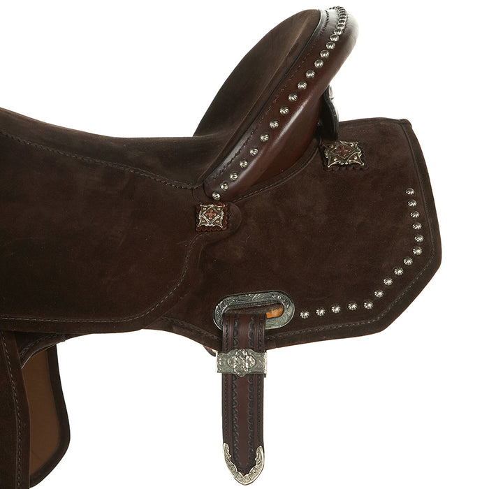 Circle Y Saddlery Josey Mitchel 16in Wide Lightweight Lightspeed Barrel Saddle